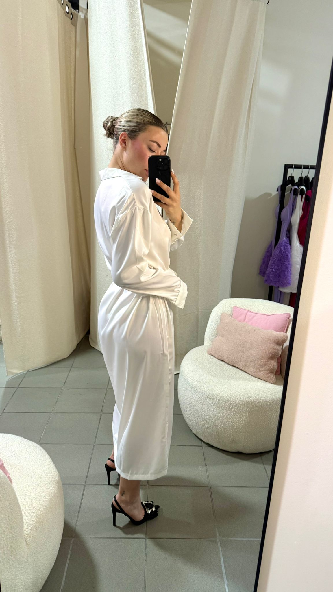 Rochia Satin Glow cu Cordon